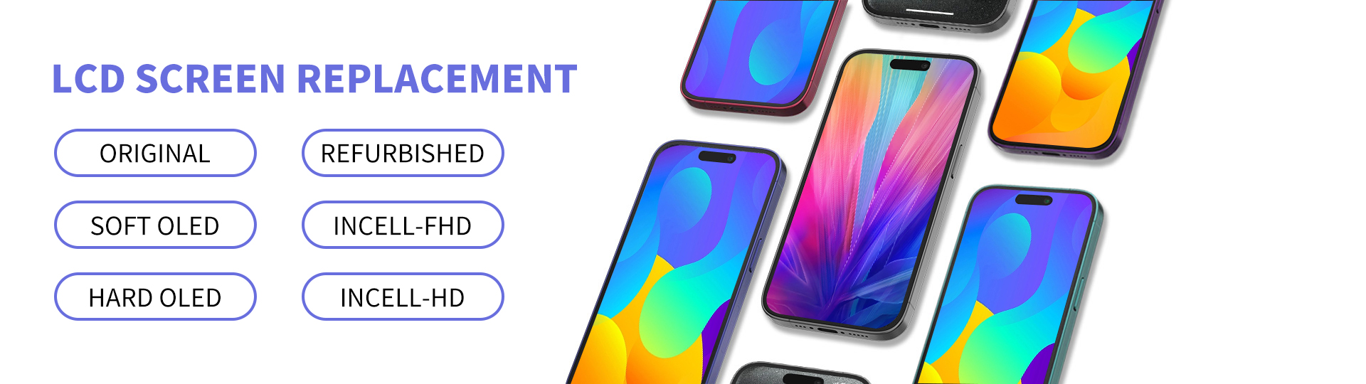 LCD screen replacement banner