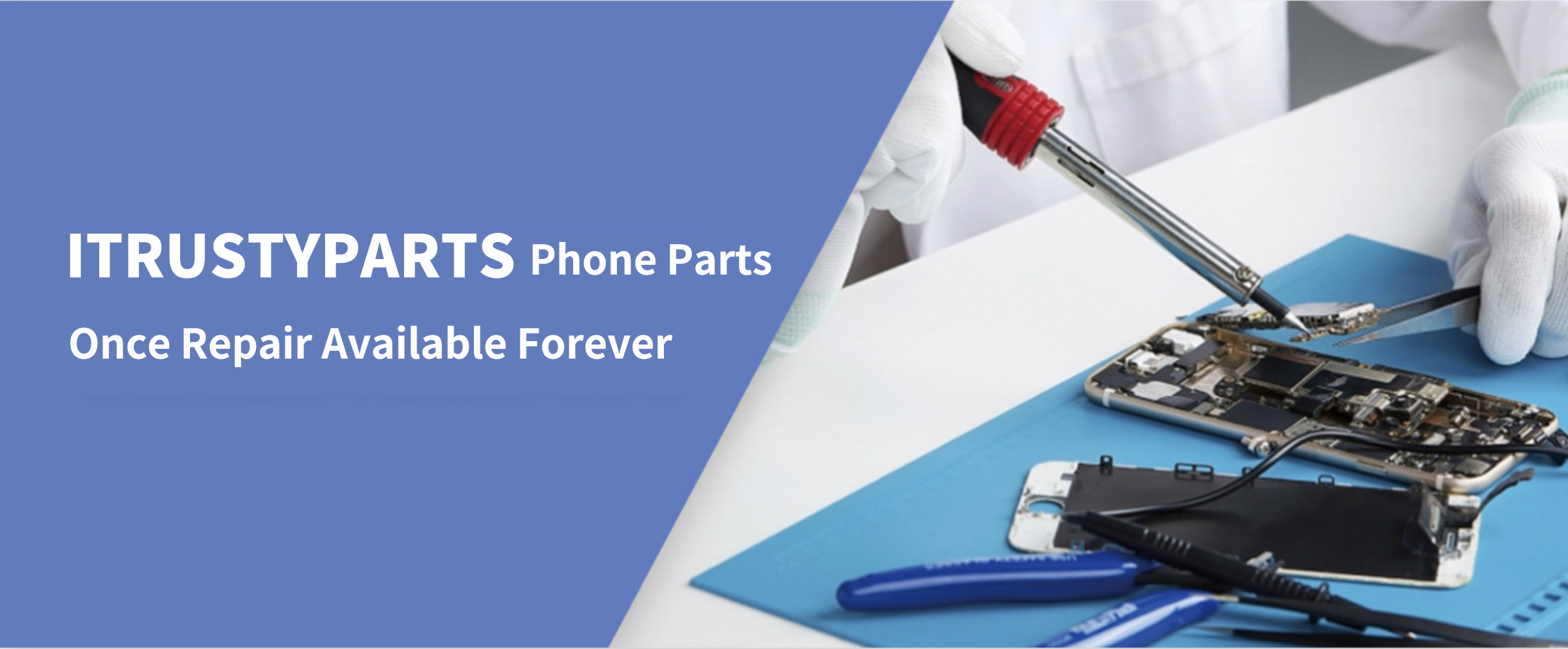 ItrustyParts phone parts banner