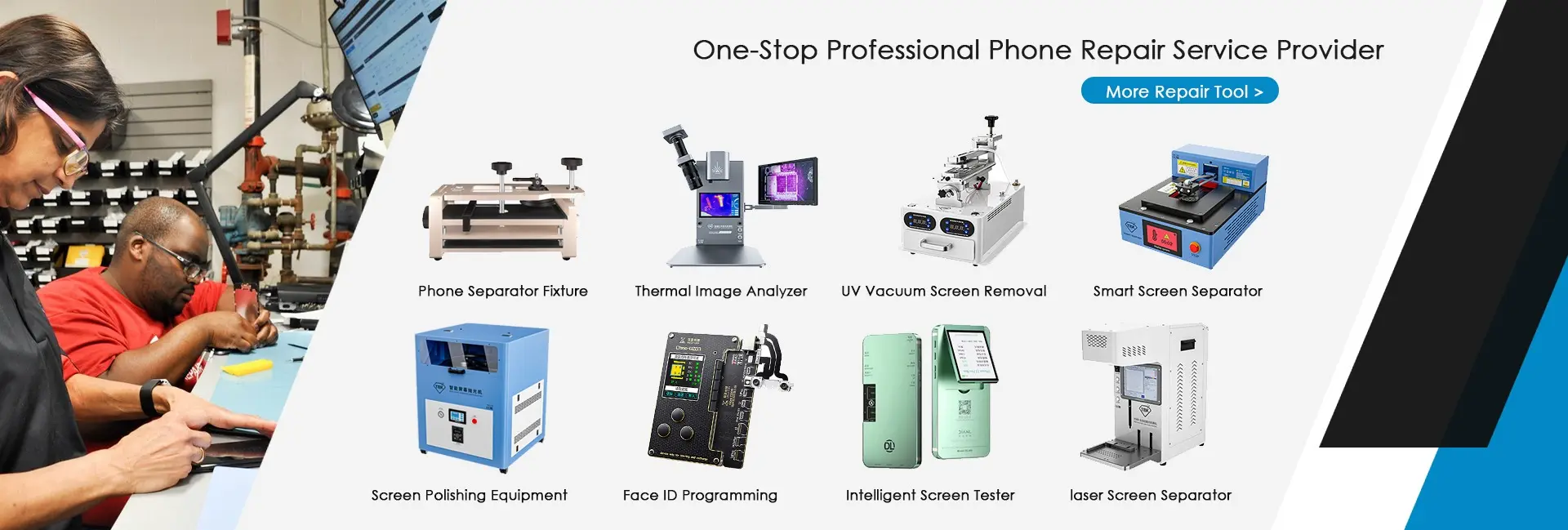 One-stop repair service provider banner